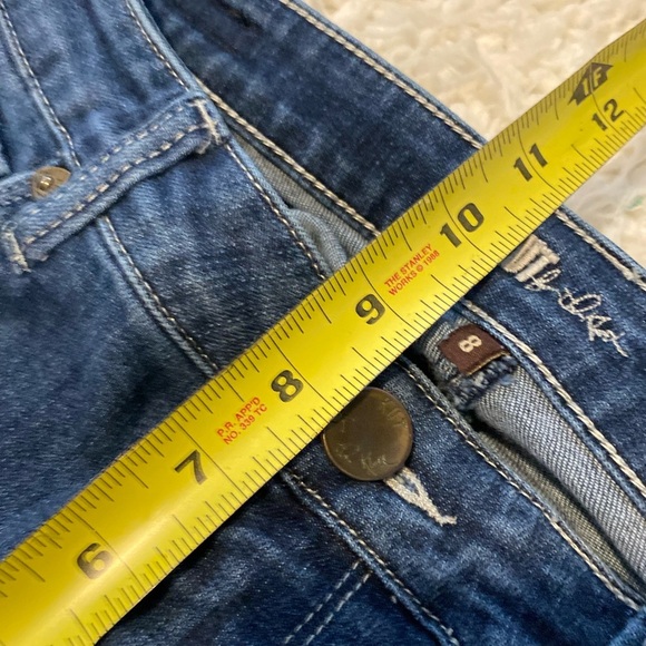 KUT FROM THE KLOTH crop raw hem jeans 8 straight leg - Picture 5 of 11